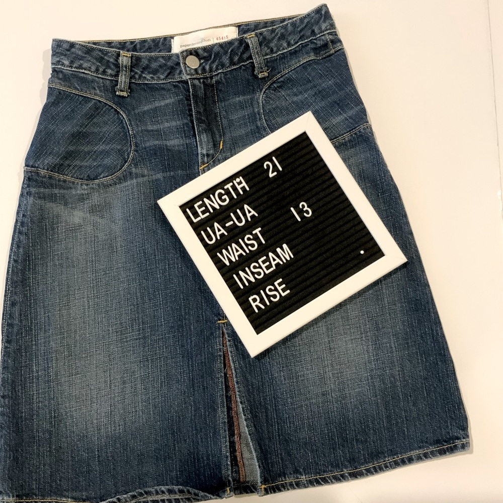 Paper denim & cloth skirt - Picture 4 of 6